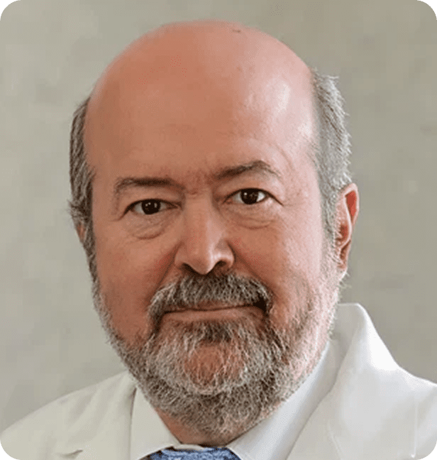 Bald man with a beard